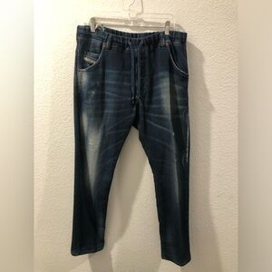 Diesel Dark Blue Relaxed Jeans
